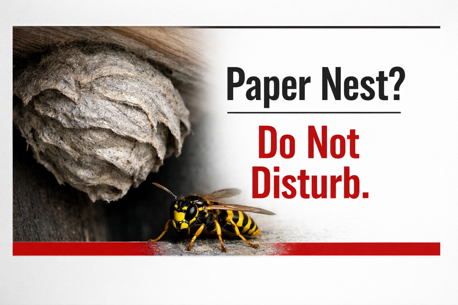 Wasp Prohibition Sign